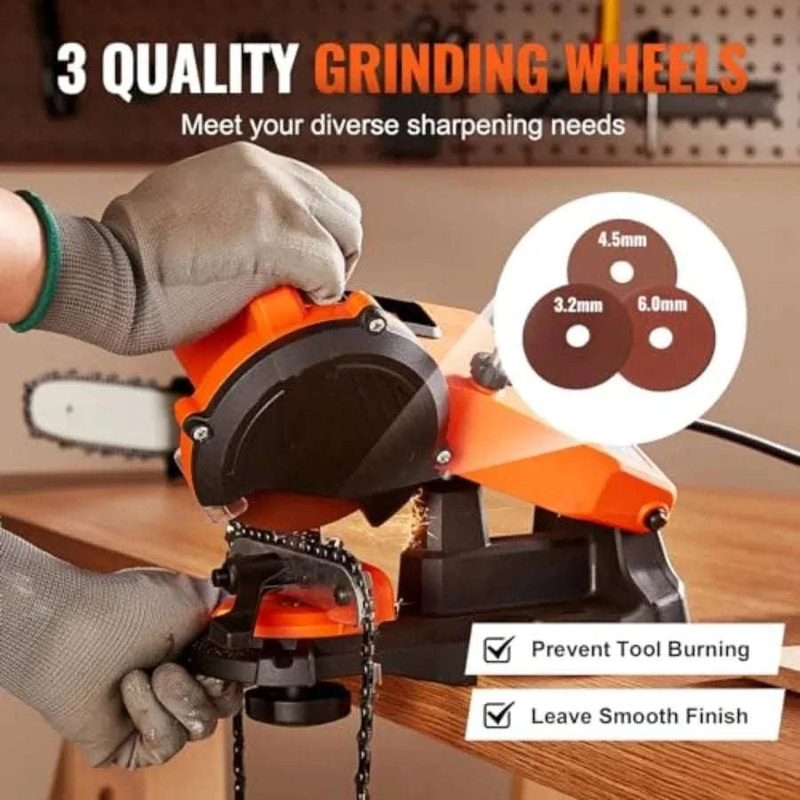 Electric Chainsaw Sharpener 140W 5700RPM Bench Chain Grinder-United States / as pic