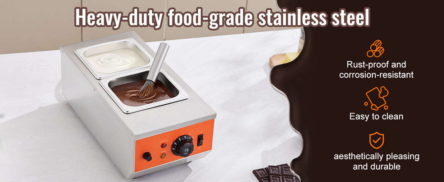 Electric Chocolate Tempering Machine with 2 or 3 Tanks-26.5 Lbs 3 Tanks / france