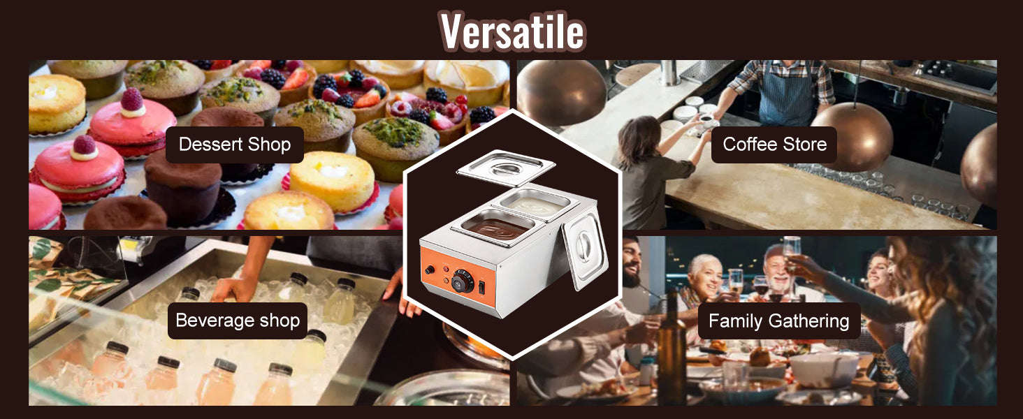 Electric Chocolate Tempering Machine with 2 or 3 Tanks-26.5 Lbs 3 Tanks / france