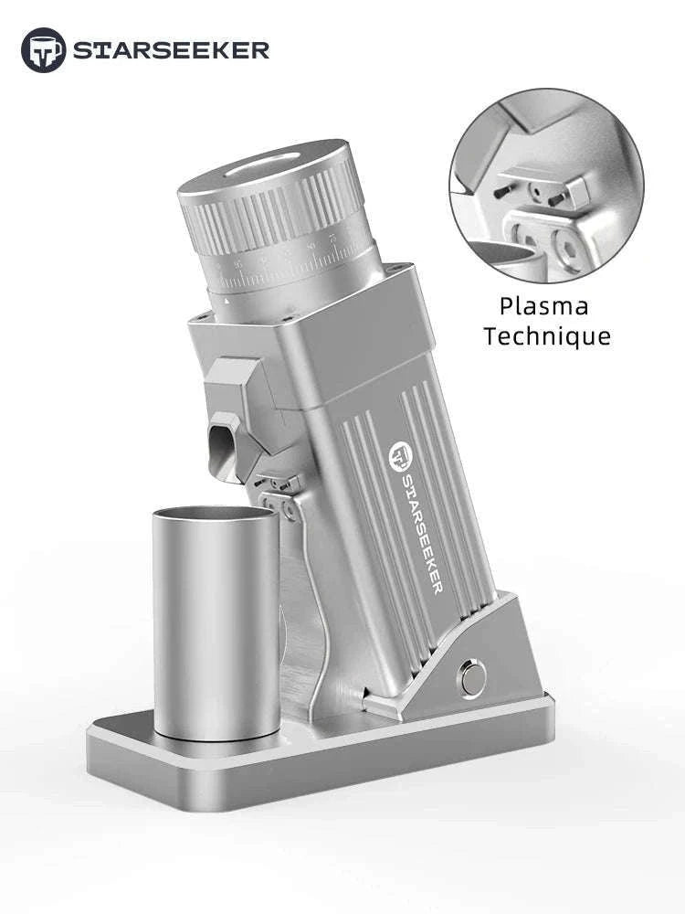 Electric Coffee Grinder E55Pro 55mm Titanium Burr Precision-PRO-white-plasma / Poland / 110V-240V|EU