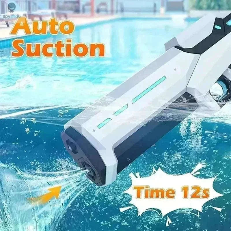 Electric Continuous Water Gun for Fast Summer Water Battles-blue