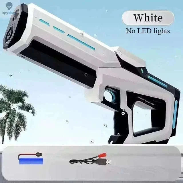Electric Continuous Water Gun for Fast Summer Water Battles-blue