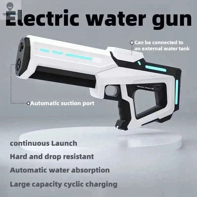 Electric Continuous Water Gun for Fast Summer Water Battles-blue