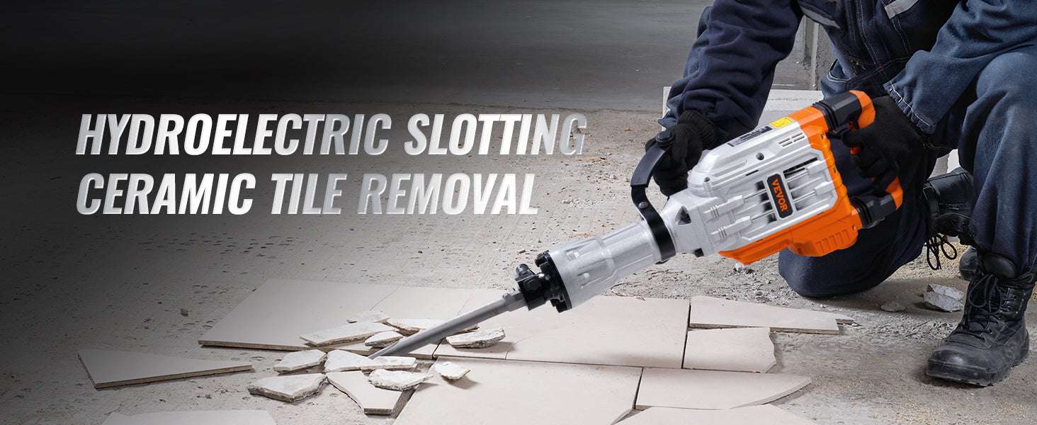 Electric Demolition Jack Hammer 1500W–3500W Concrete Breaker Kit-2200W 4 Chisel Bits / spain