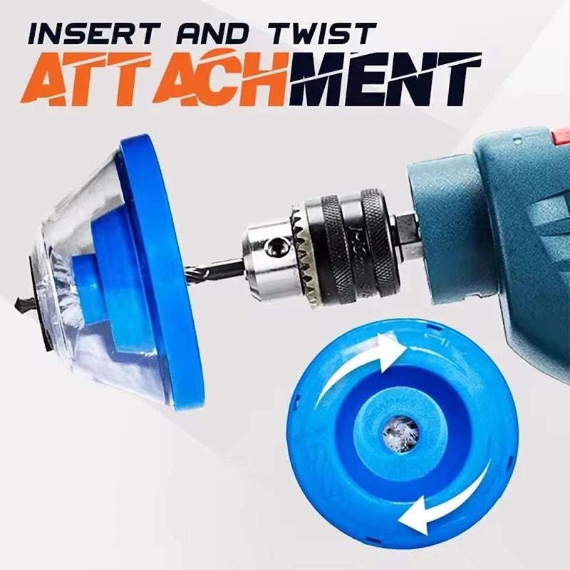 Electric Drill Dust Cover – Clean, Safe, Dust‑Free Drilling-Orange