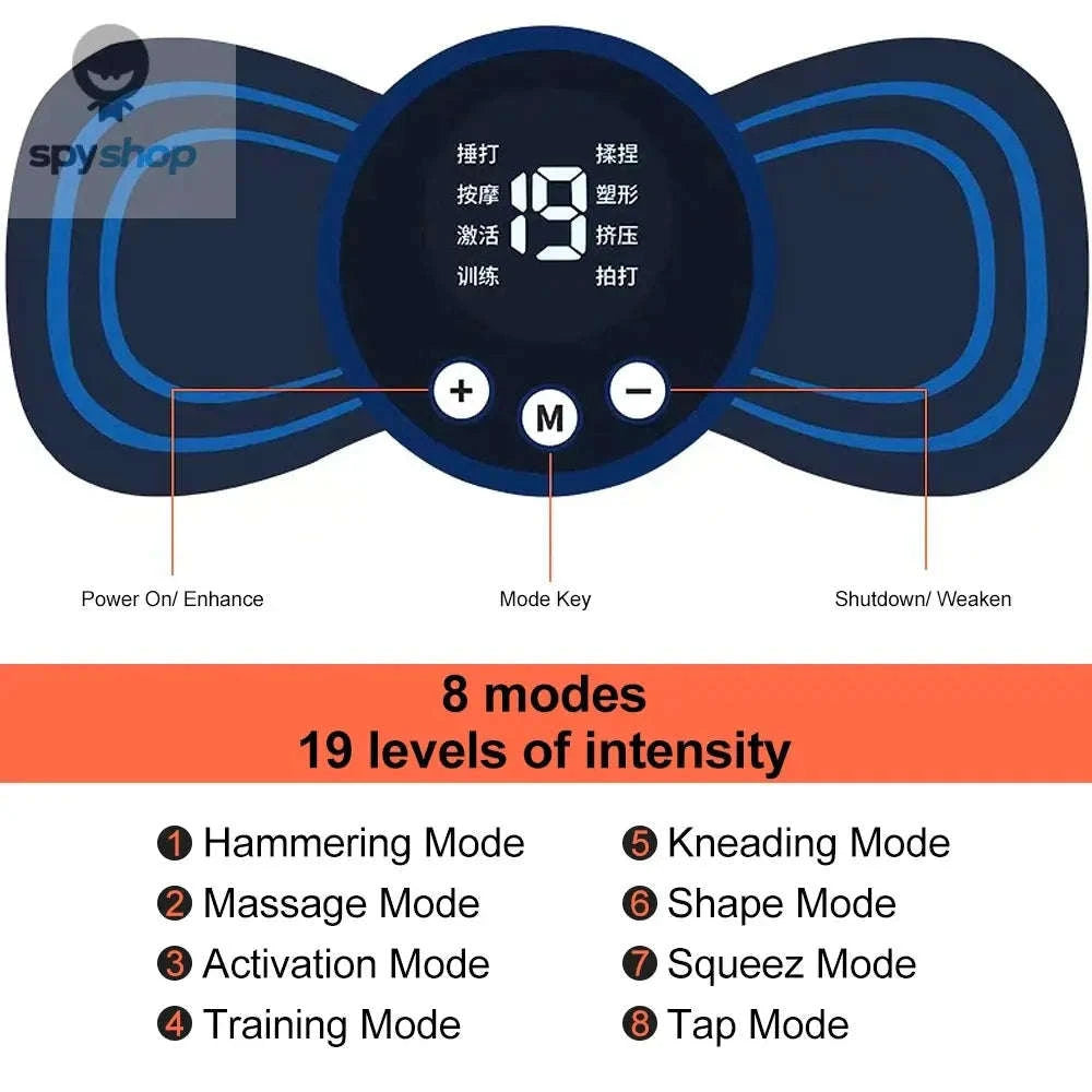 Electric EMS Neck Massager – Heated Pulse Therapy for Neck and Shoulder Relief-with remote control
