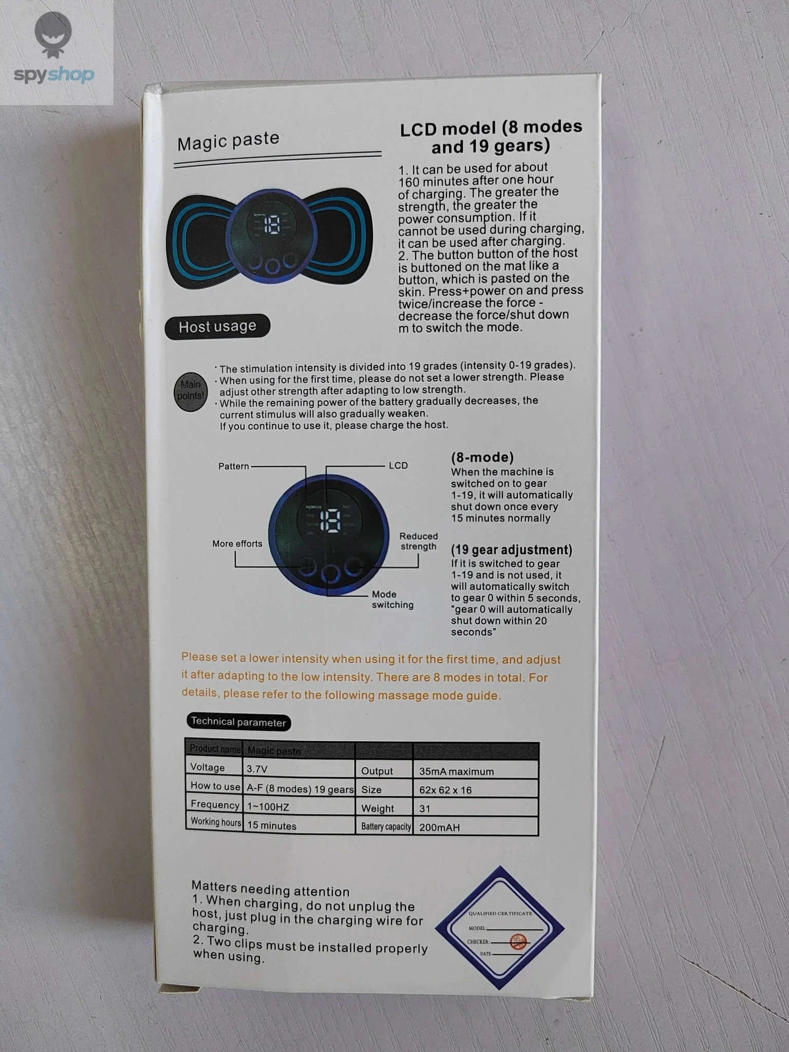 Electric EMS Neck Massager – Heated Pulse Therapy for Neck and Shoulder Relief-with remote control
