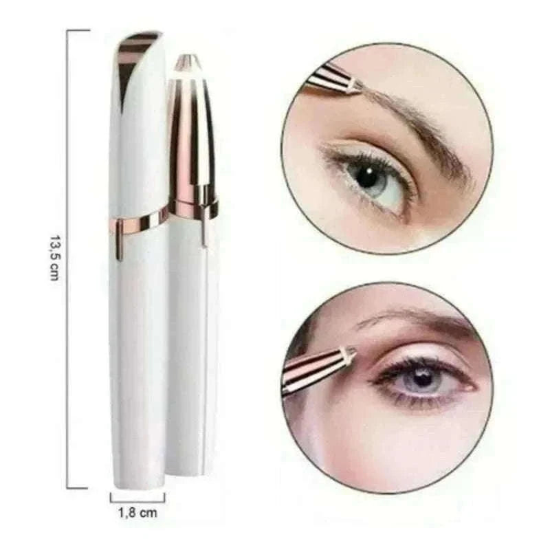 Electric Eyebrow Trimmer with LED Light and USB Charging-Default Title