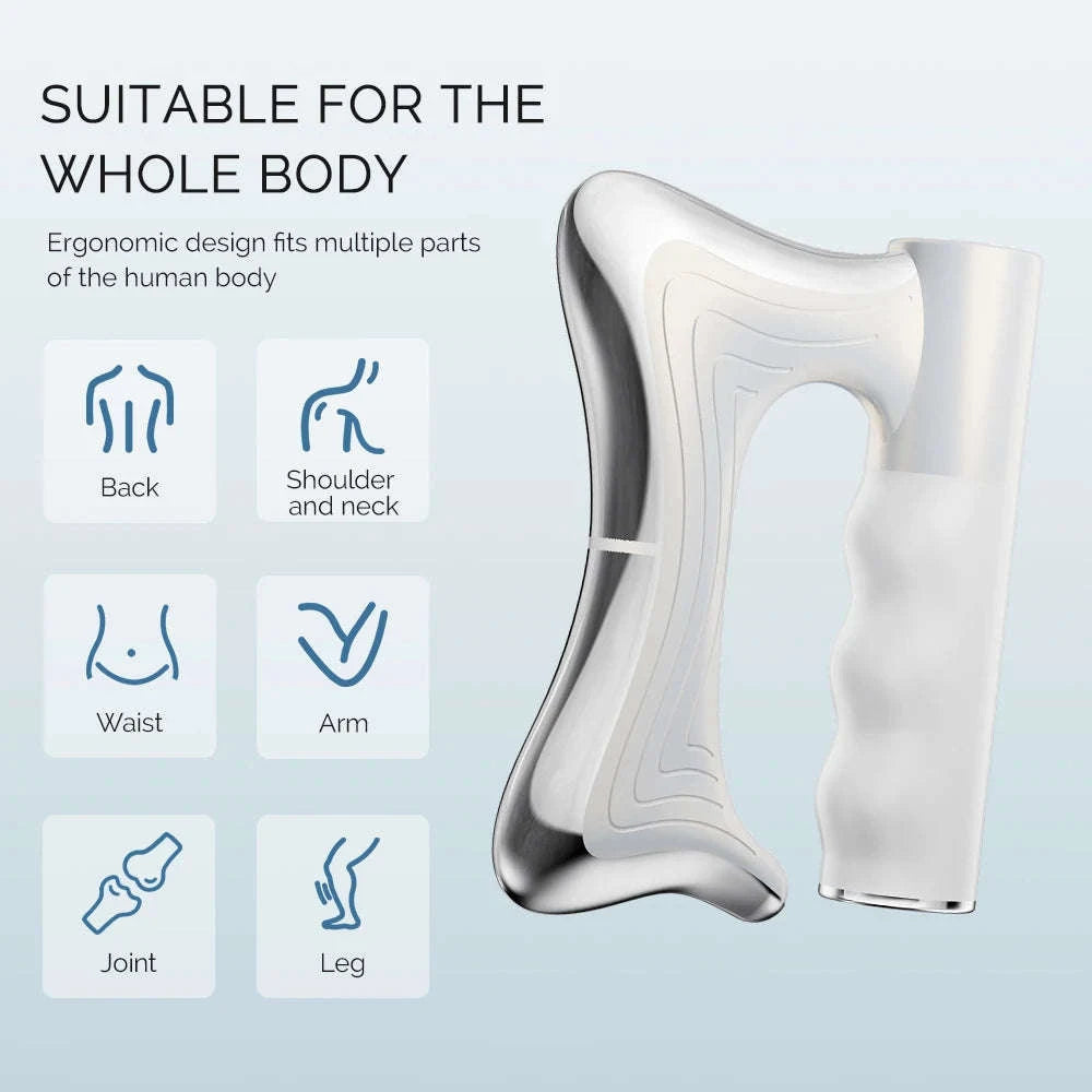 Electric Fascia Knife Vibration Body Massager-Black / United States