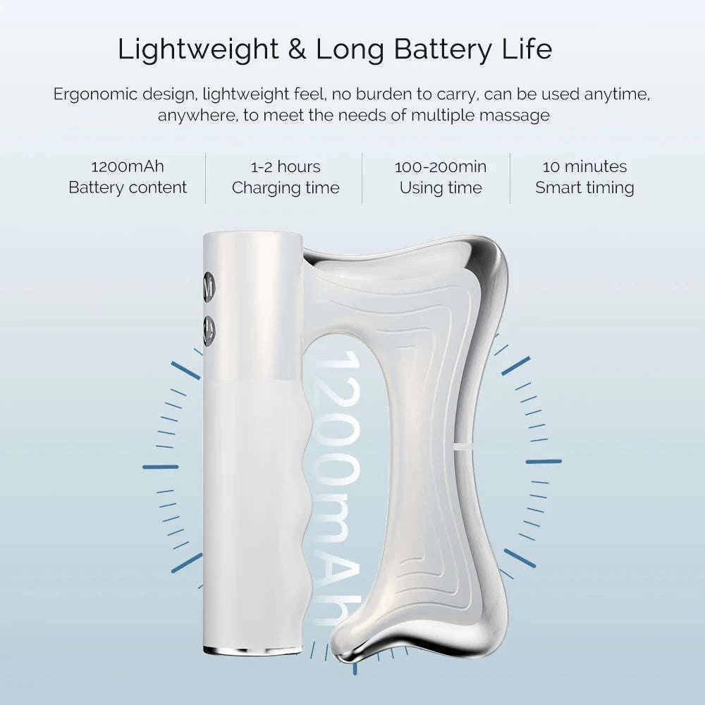 Electric Fascia Knife Vibration Body Massager-Black / United States