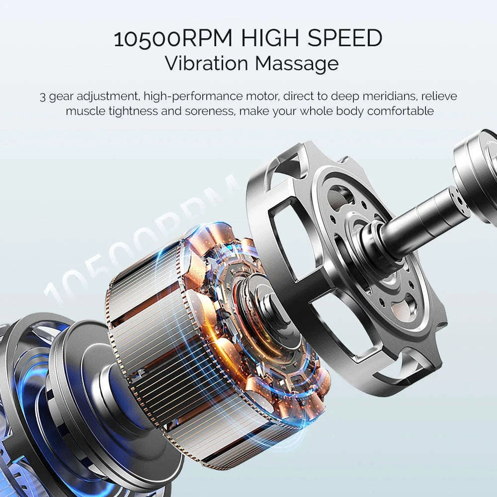 Electric Fascia Knife Vibration Body Massager-Black / United States