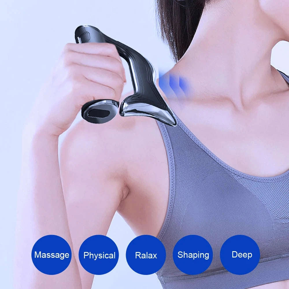 Electric Fascia Massager Hyperblade Massage Blade Tool-Black