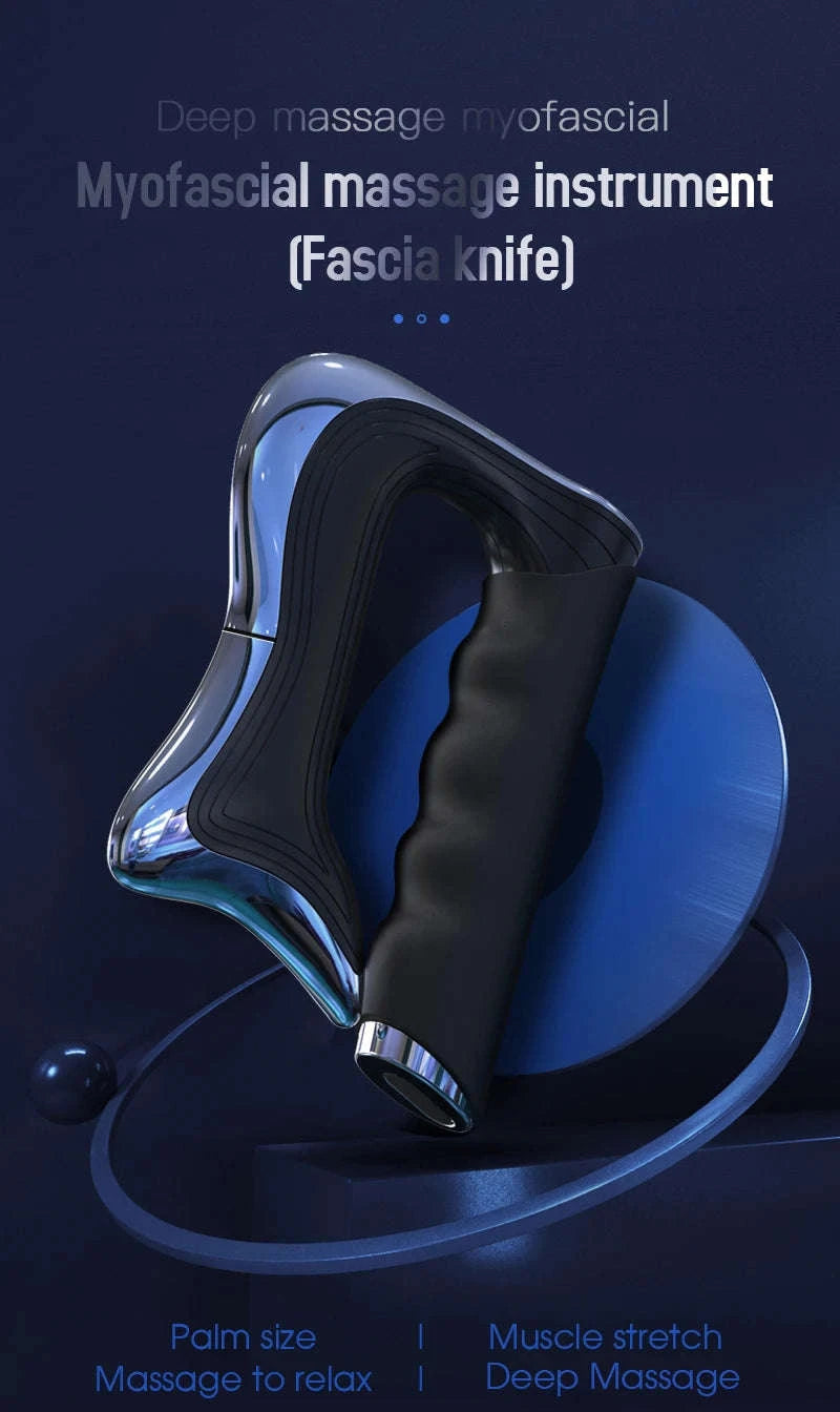 Electric Fascia Massager Hyperblade Massage Blade Tool-Black