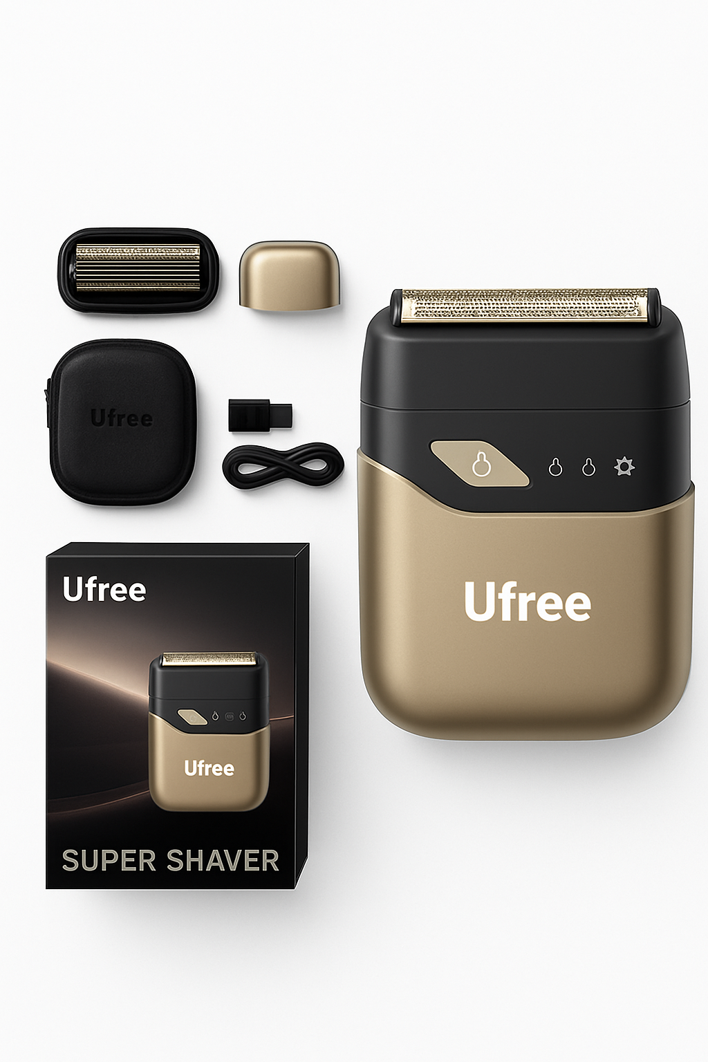 男性用電動ホイルシェーバー ウェット&ドライ対応コードレスツインヘッド剃刀