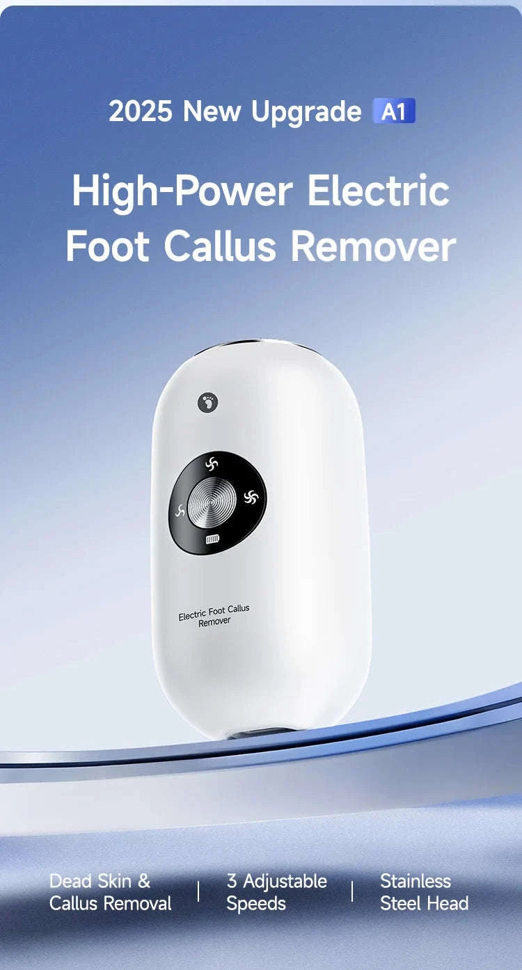 Electric Foot Callus Remover Kit Rechargeable Waterproof Pedicure Tool-black