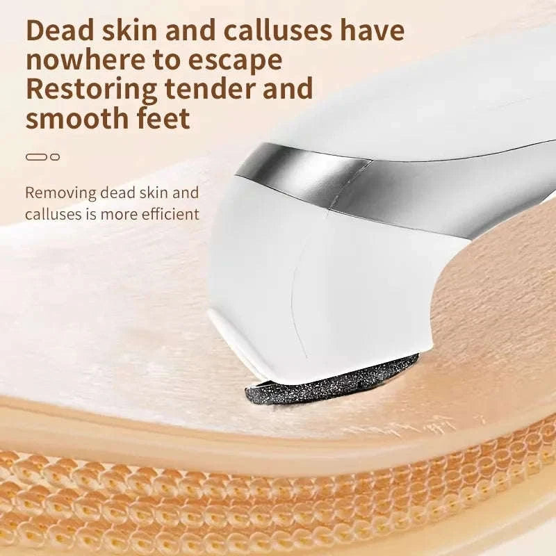 Electric Foot Callus Remover Rechargeable Pedicure Grinder Tool-White 1 / United States