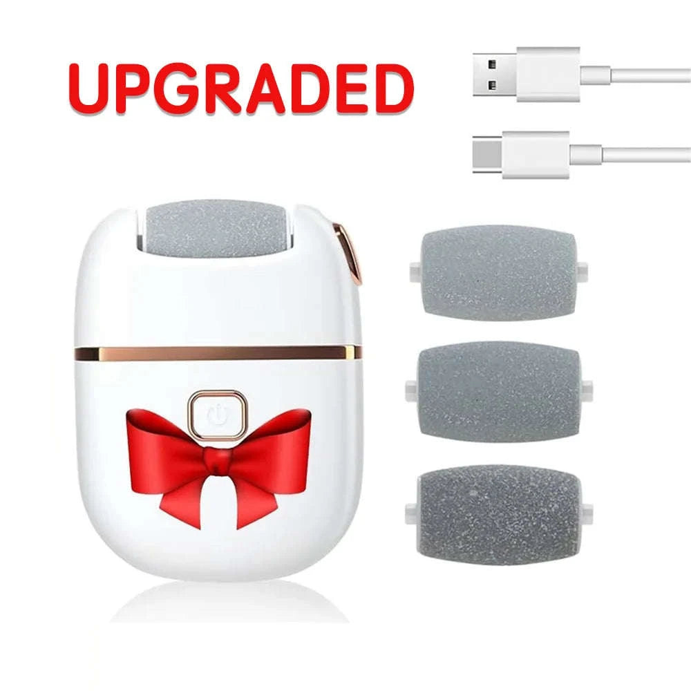 Electric Foot Callus Remover with 3 Roller Heads & 2 Speeds-Upgraded (3 Heads) / United States