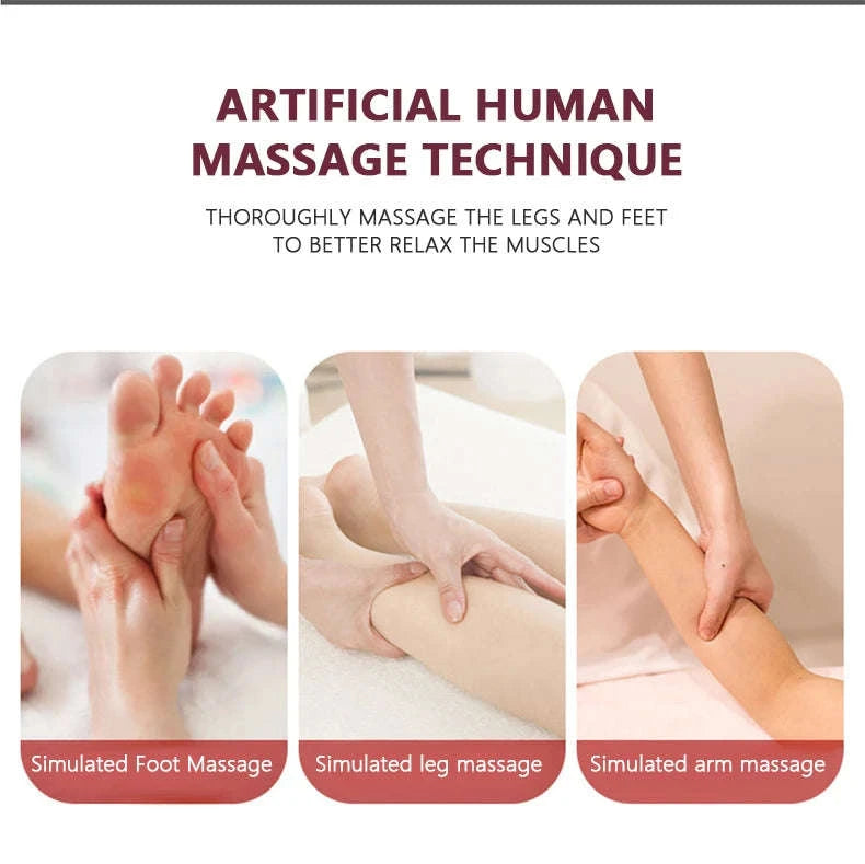Electric Foot Massage Machine with Heat and Deep Kneading-black / United States / 110 V|US Plug