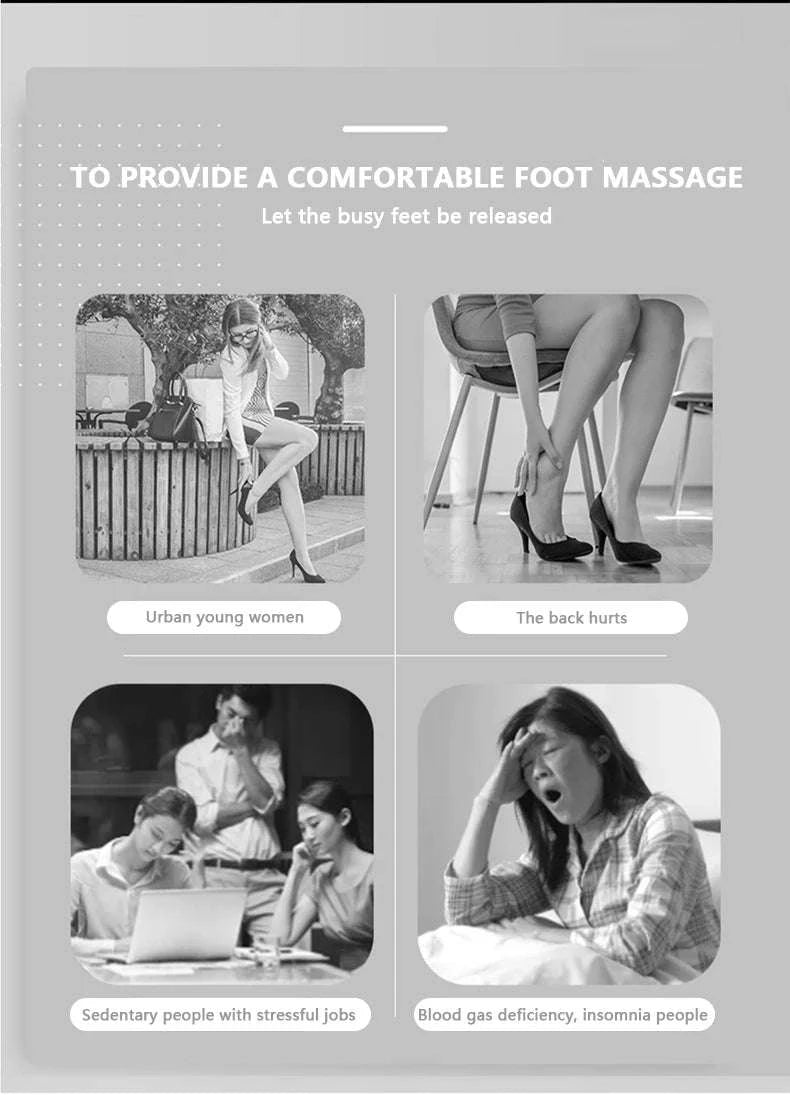 Electric Foot Massage Machine with Heat and Deep Kneading-black / United States / 110 V|US Plug