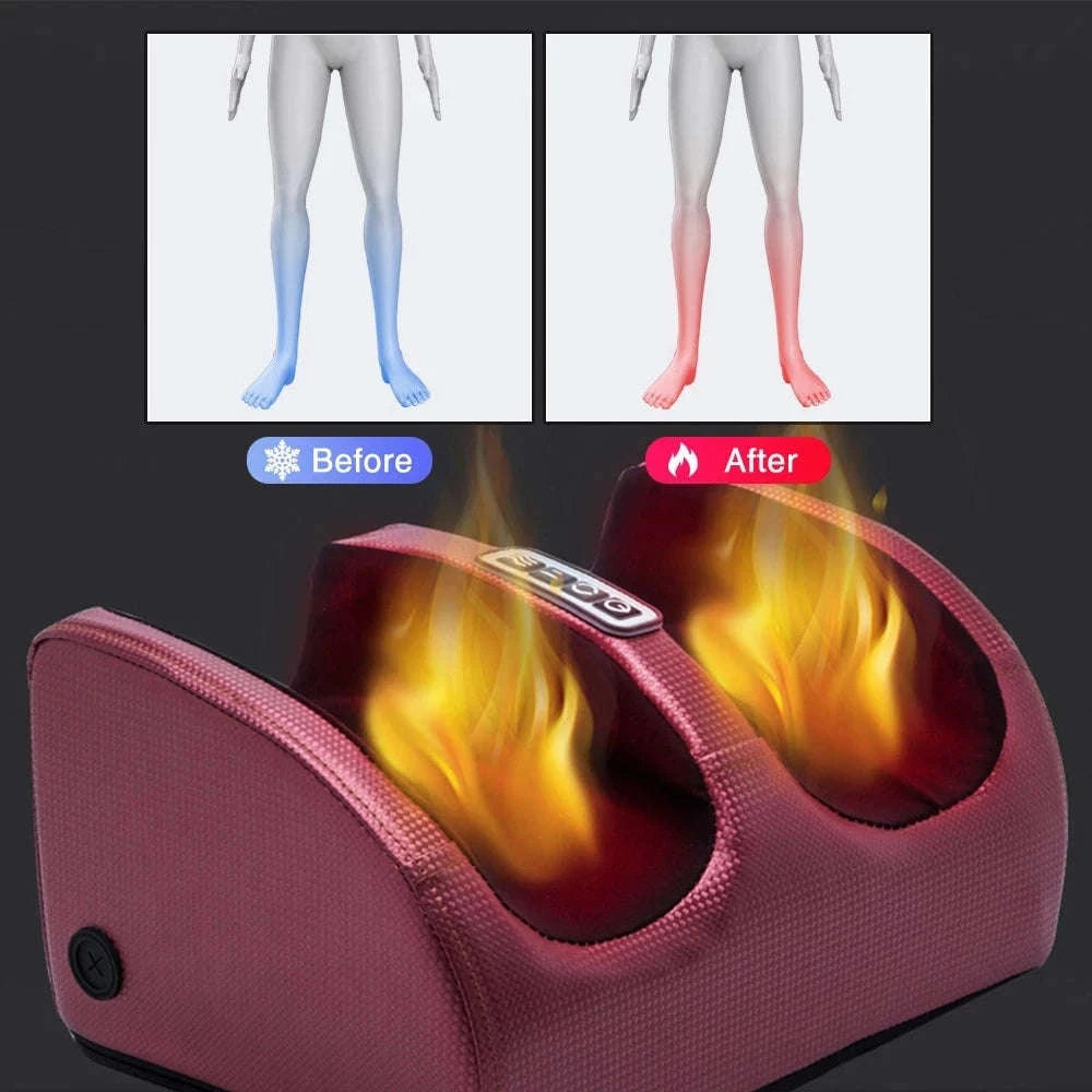 Electric Foot Massager Shiatsu Deep Kneading Relief-Balck / US Plug
