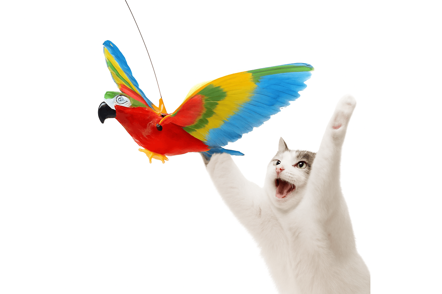 Electric Hanging Bird Cat Toy for Active Indoor Play-eagle-Upgraded