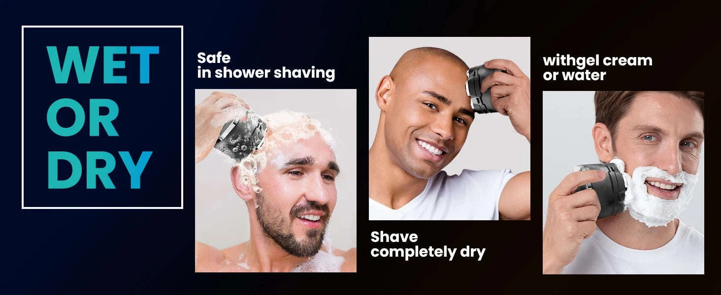 Electric Head Shaver for Smooth, Fast Bald Shaving-Head shaver / spain