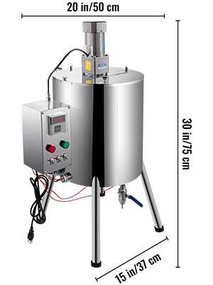 Electric Heating Mixing Filling Machine 15L/30L Lipstick Filler-30L Capacity / United States