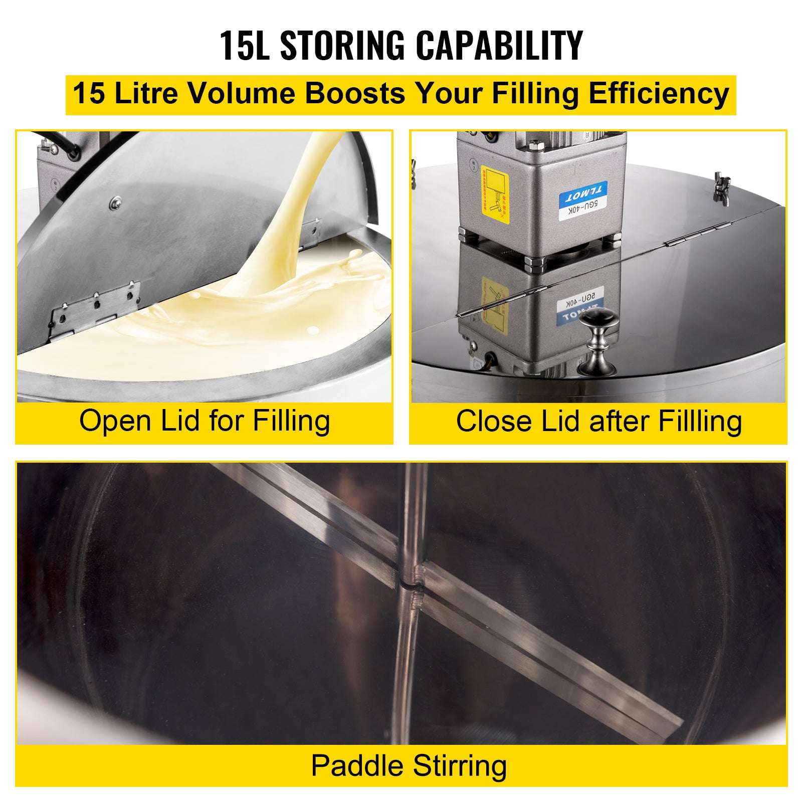 Electric Heating Mixing Filling Machine 15L/30L Lipstick Filler-30L Capacity / United States