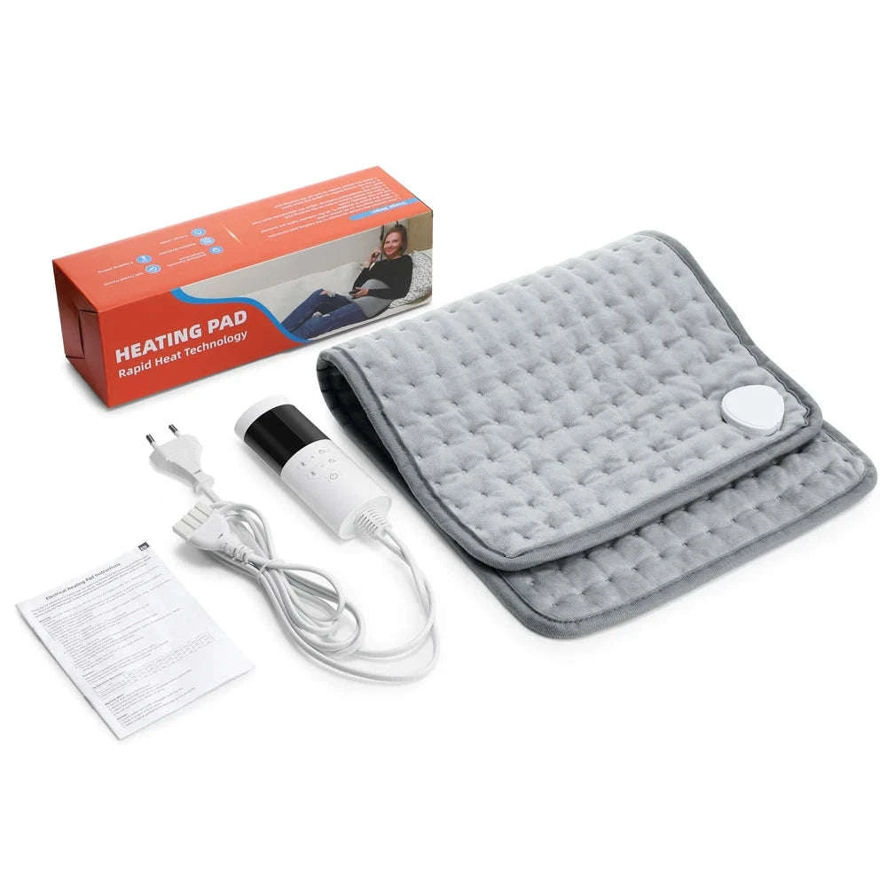 Electric Heating Pad with 9-Level Temperature & Timer-EU Plug 220-240V