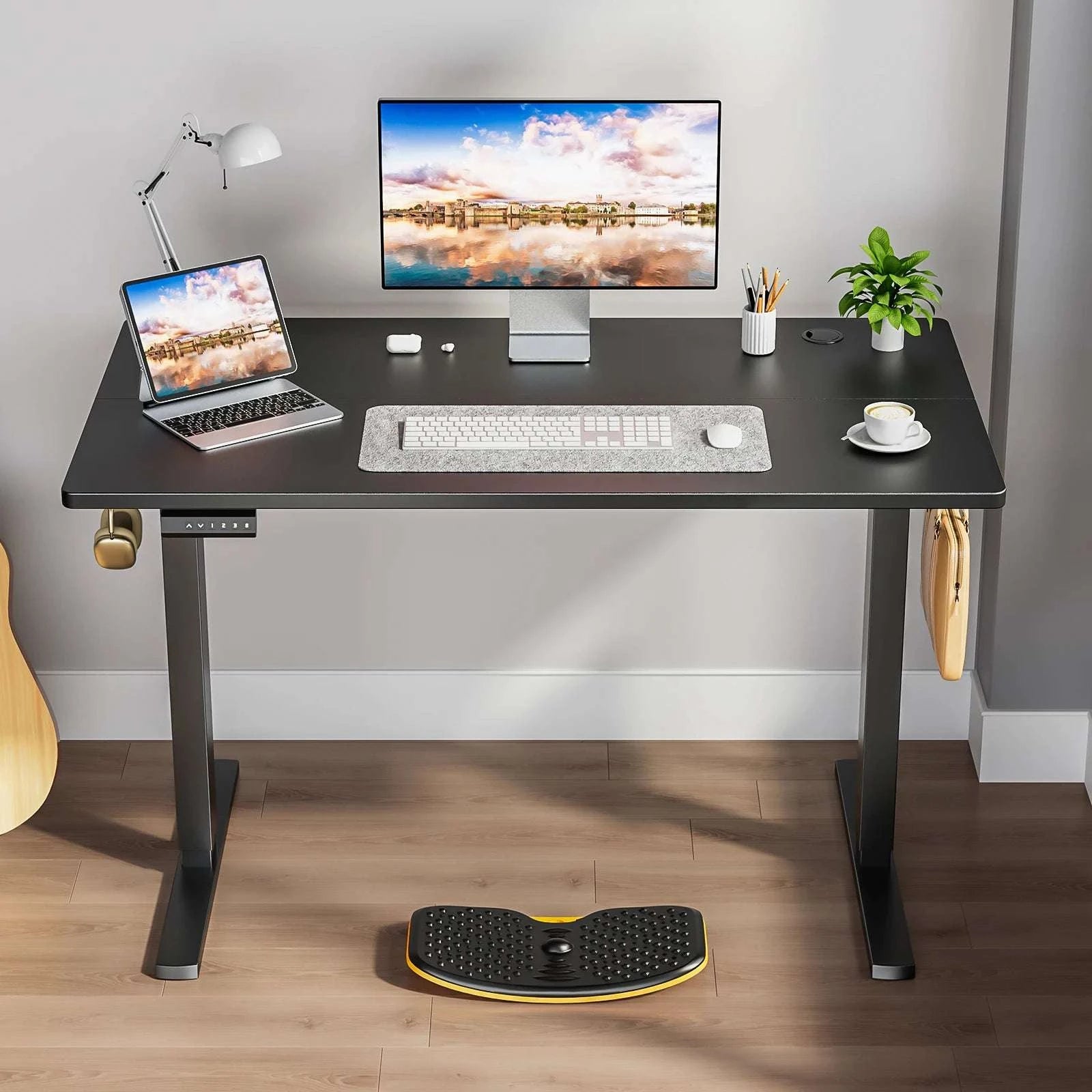 Electric Height Adjustable Standing Desk with Memory Settings-48IN OAK / United States