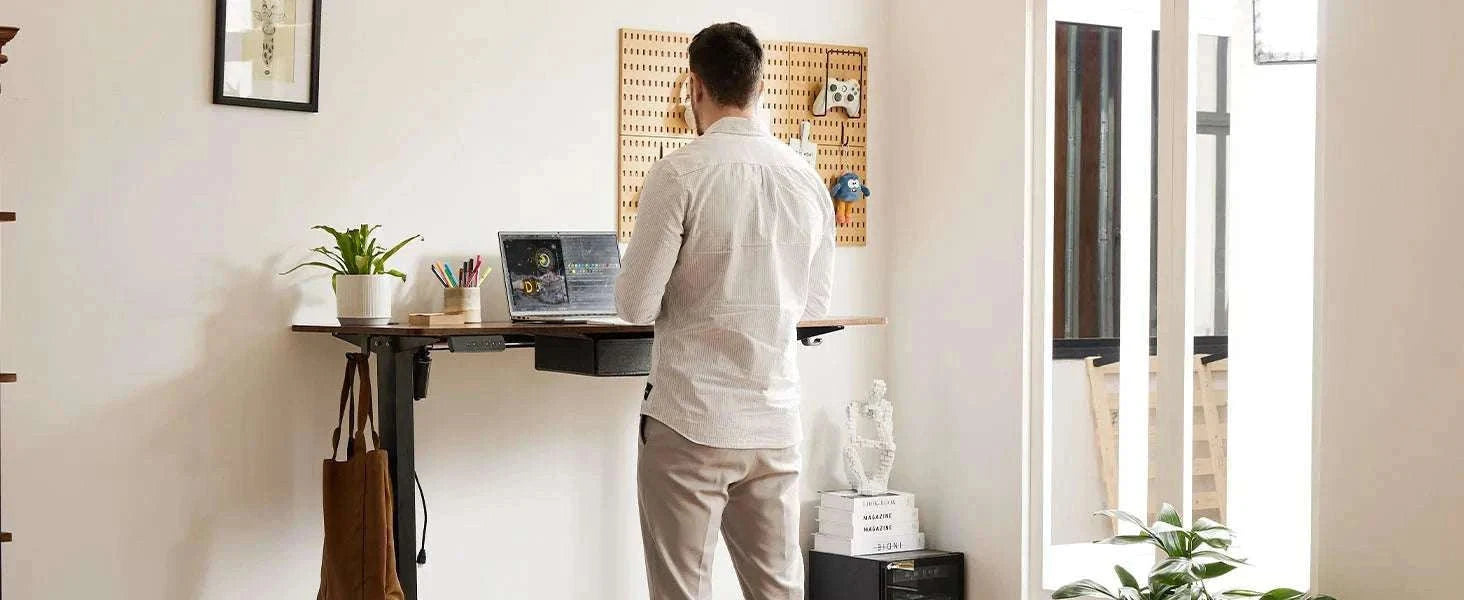Electric Height Adjustable Standing Desk with Memory Settings-48IN OAK / United States
