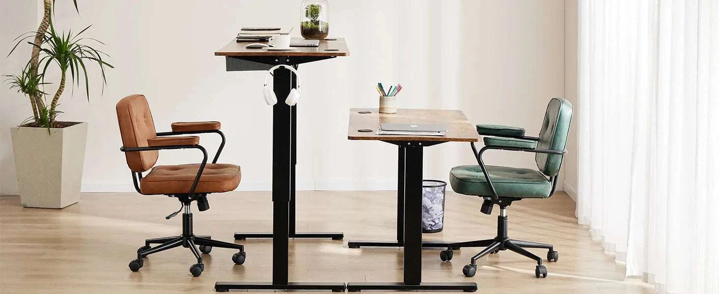 Electric Height Adjustable Standing Desk with Memory Settings-48IN OAK / United States