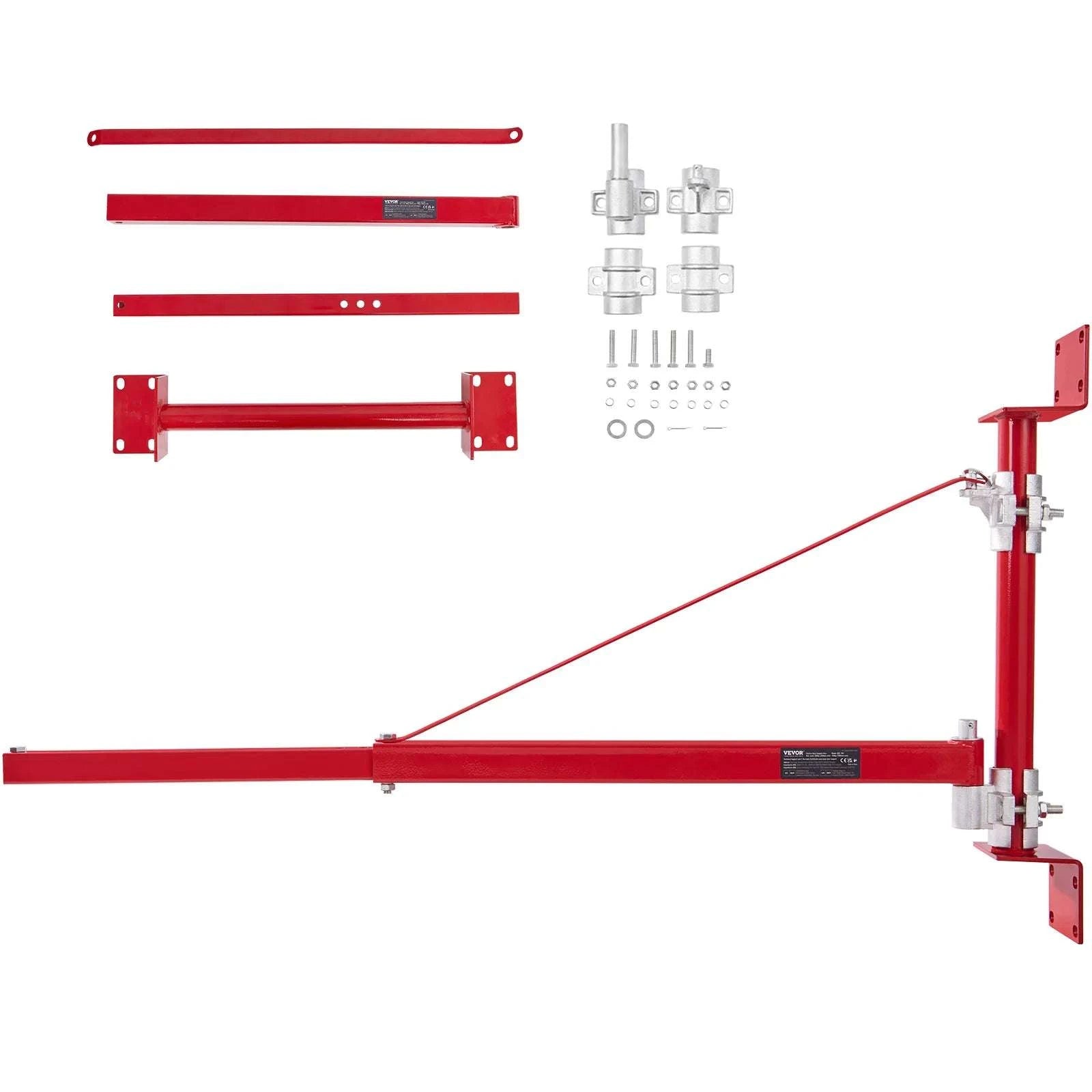 Electric Hoist Support Arm with 180° Swing for Heavy Lifting-