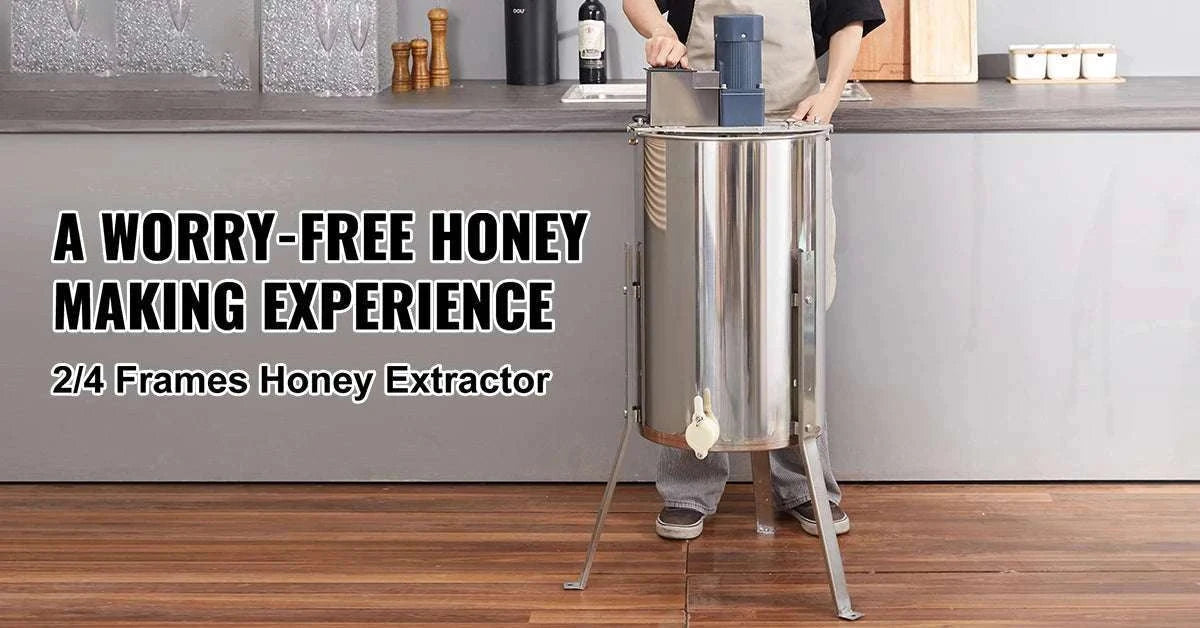 Electric Honey Extractor 2/4 Frame Stainless Steel Beekeeping Spinner-2-4 Frame Electric / GERMANY