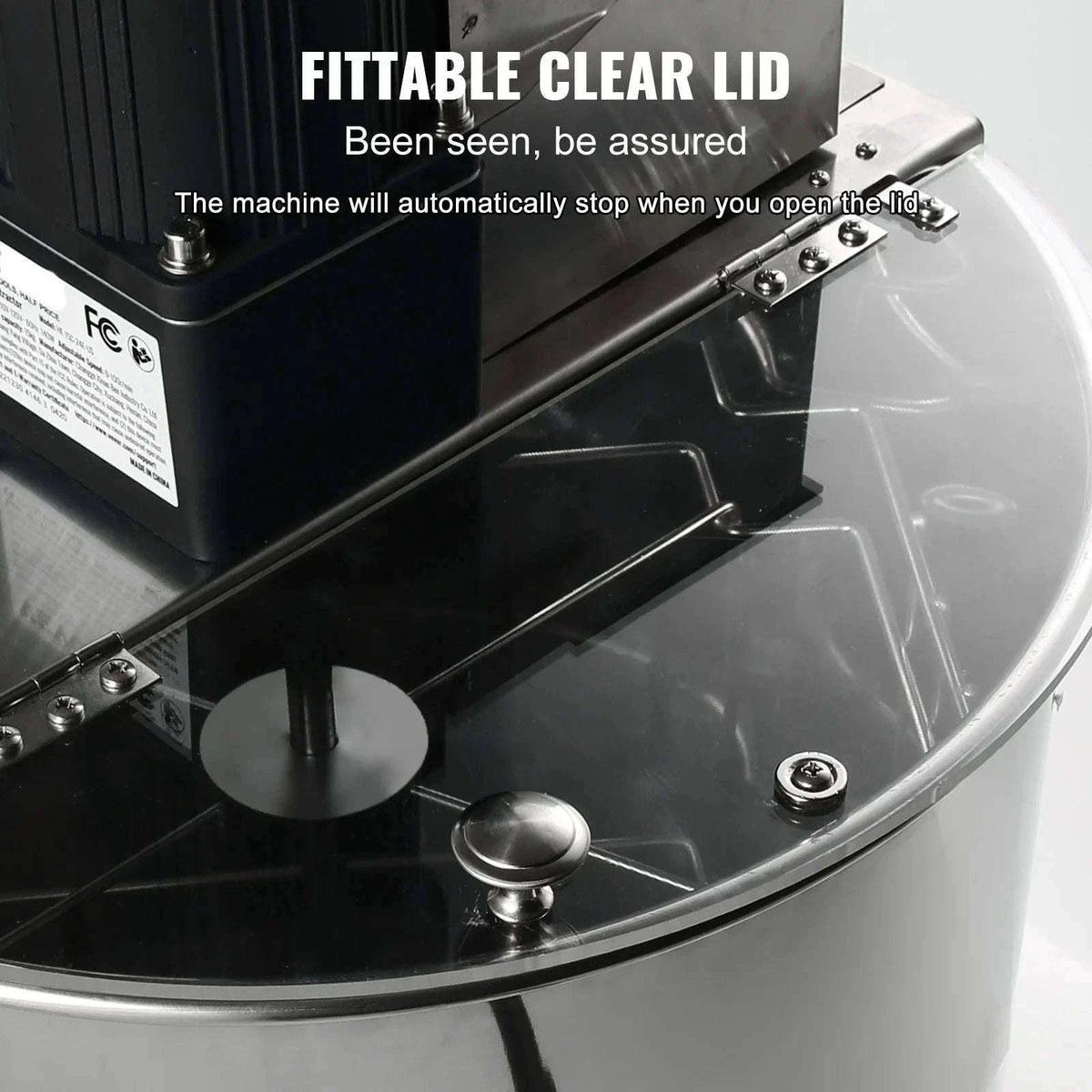 Electric Honey Extractor 4/8 Frames Stainless Steel with Adjustable Stand-18.5in / spain