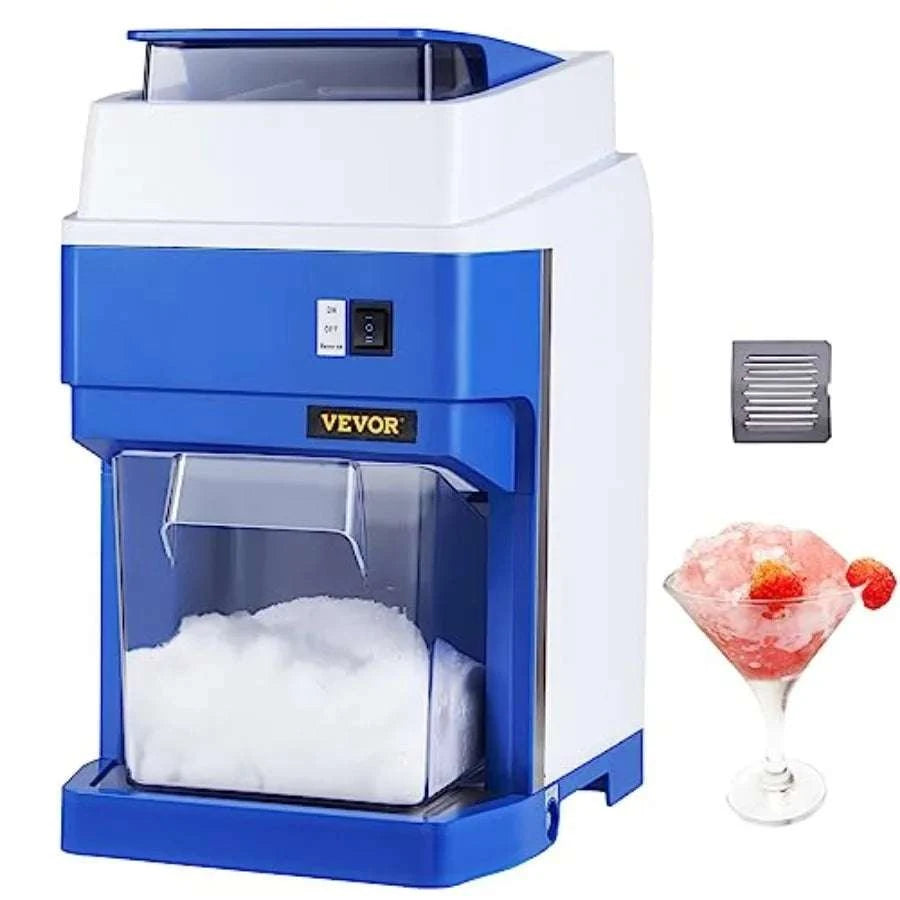 Electric Ice Shaver Crusher 3kg/min Snow Cone Maker with 4.4lb Ice Box-
