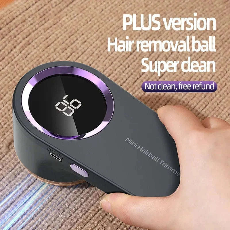 Electric Lint Remover with LED Digital Display-Grey