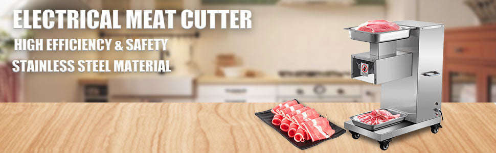 Electric Meat Slicer 750W 3 mm Stainless Steel Cutter-United Kingdom