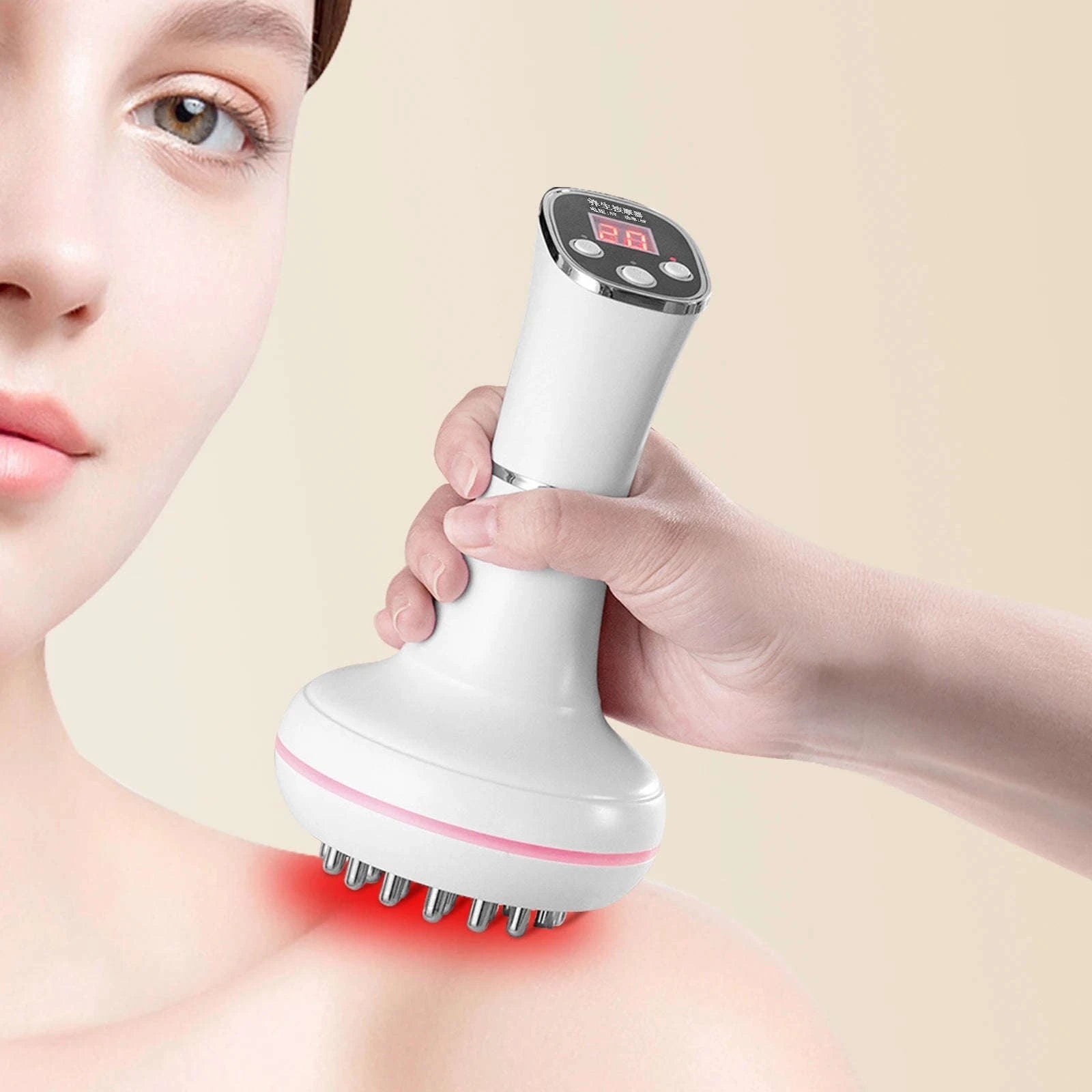 Electric Meridian Massager for Full-Body Relief-WHITE / United States