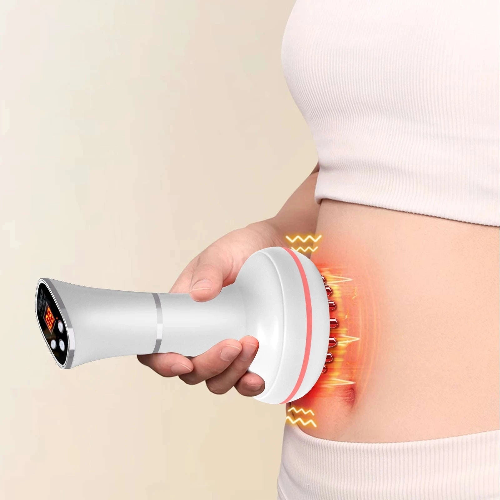 Electric Meridian Massager for Full-Body Relief-WHITE / United States