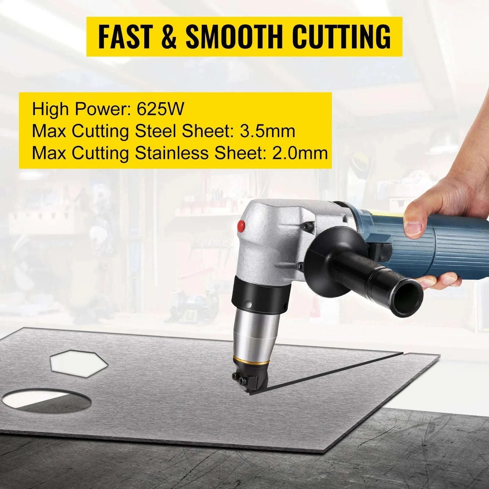 Electric Metal Nibbler Cutter Corded 380W/625W Sheet Metal Shears-625W / france
