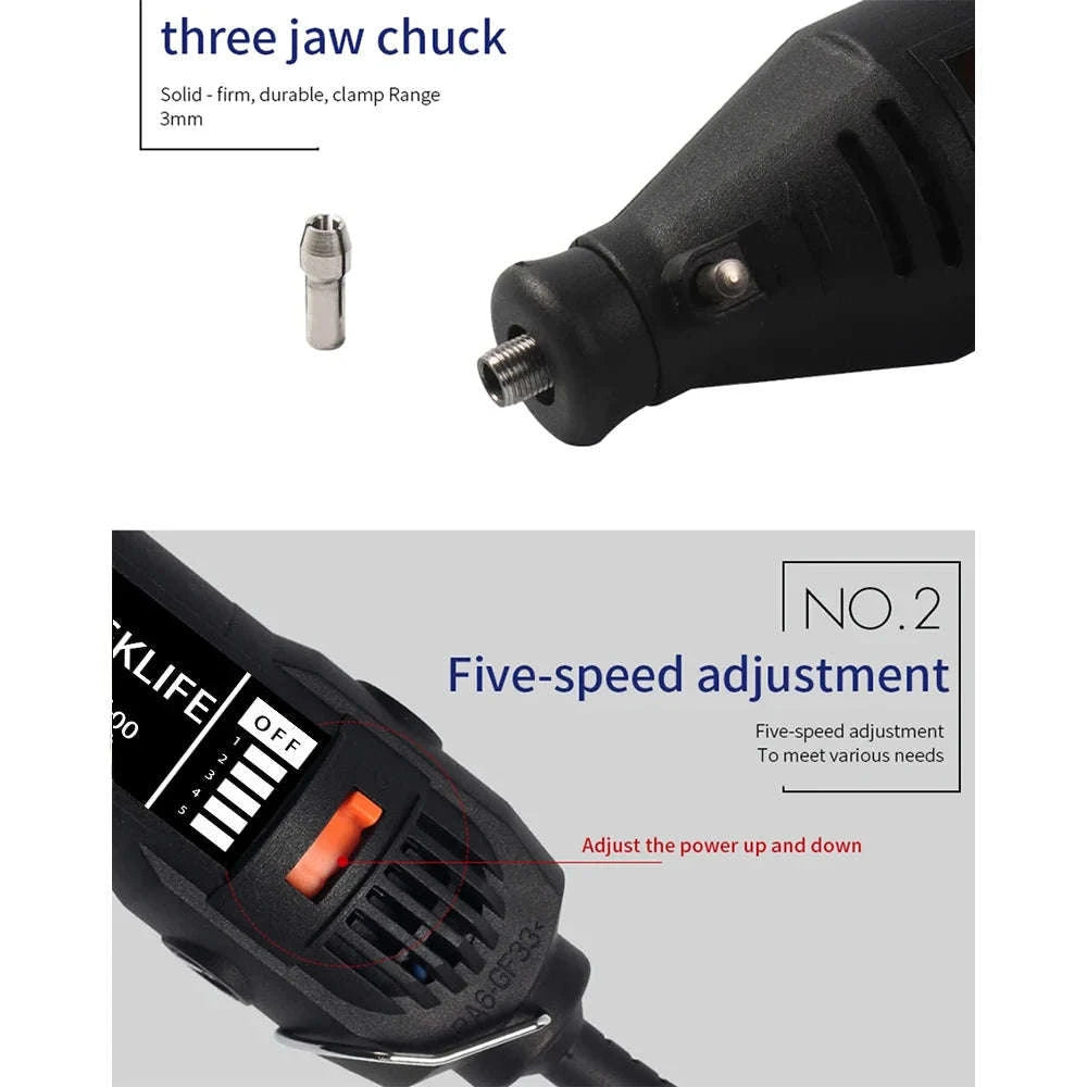 Electric Mini Drill Rotary Tool Kit-eu