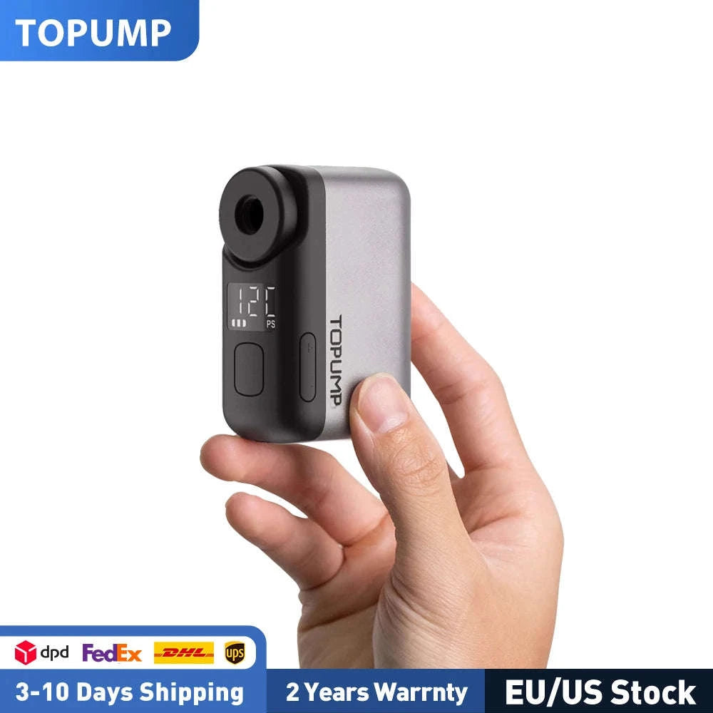 Electric Mini Portable Bike Pump 120PSI with Display-TOPUMP TB2 PRO / United States