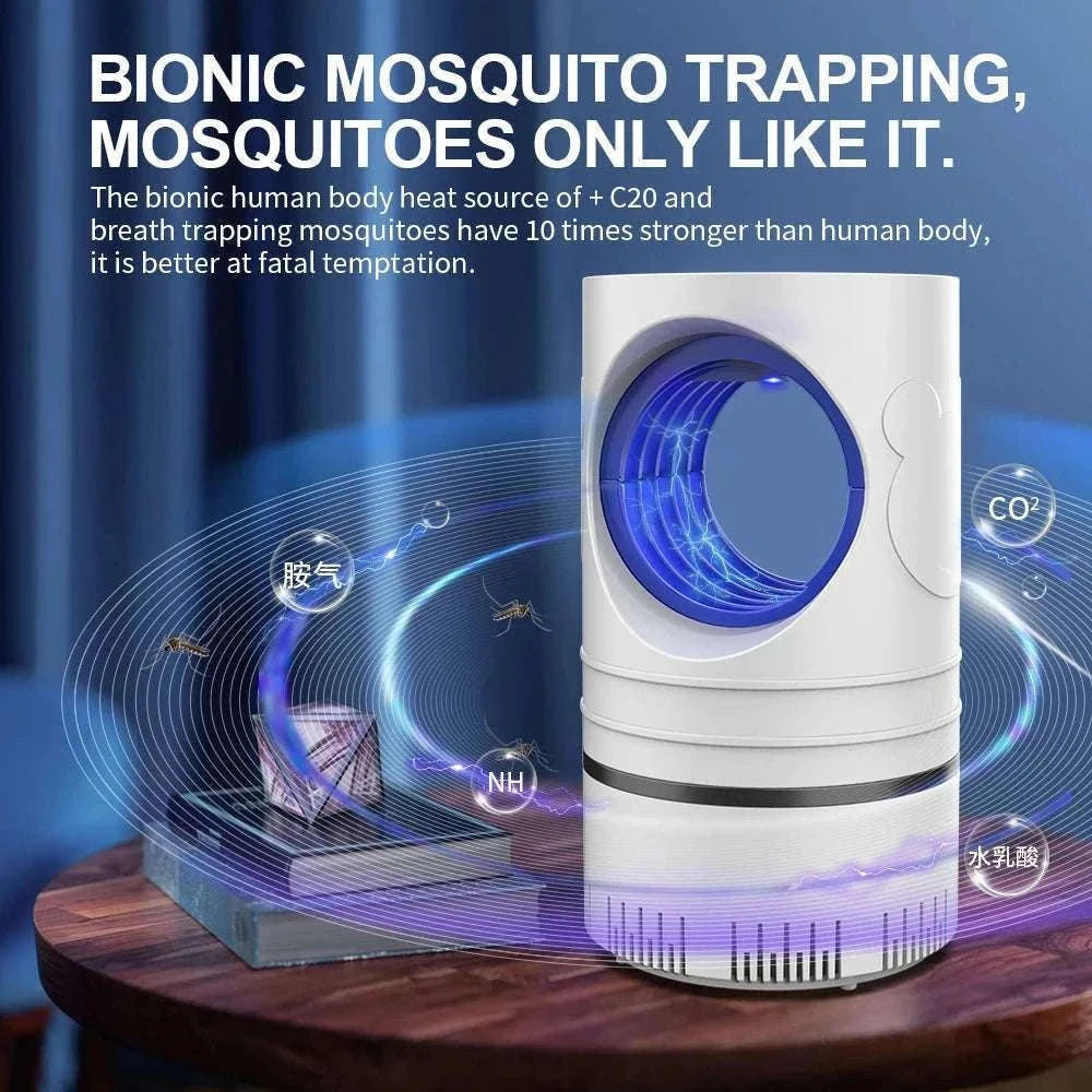 Electric Mosquito Killer Lamp with UV LED and USB Power-black