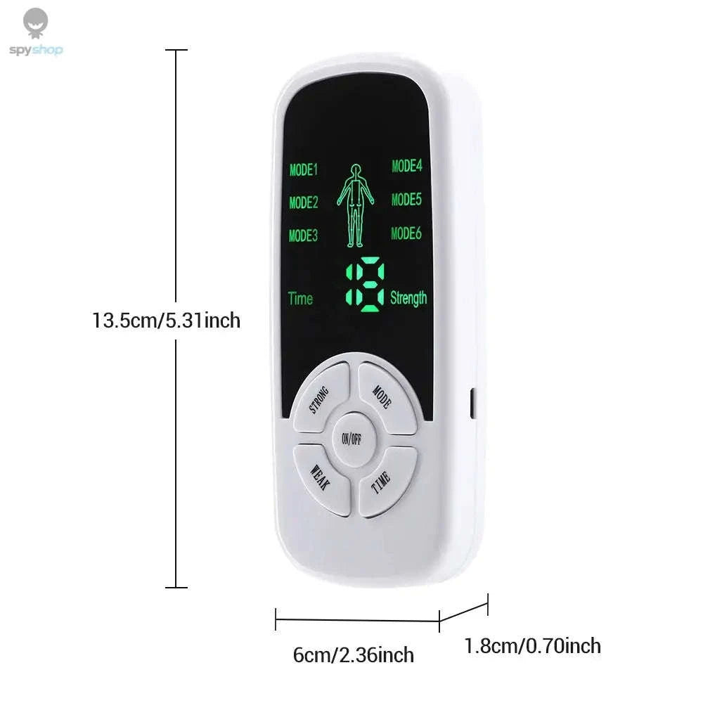 Electric Muscle Stimulation Device – Portable TENS & EMS Pain Relief and Recovery Support-white
