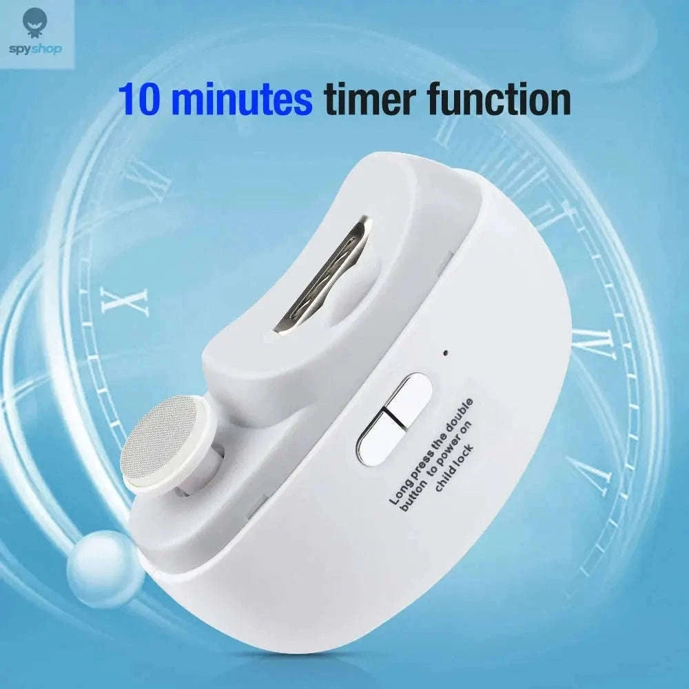 Electric Nail Trimmer & Polisher with LED and Rechargeable Power-Default Title