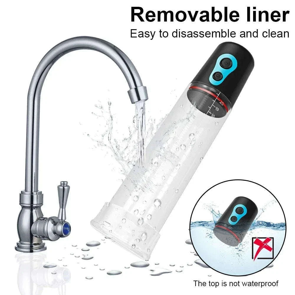 Electric Penis Pump with Adjustable Vacuum and Quick Release-YJB08-BK