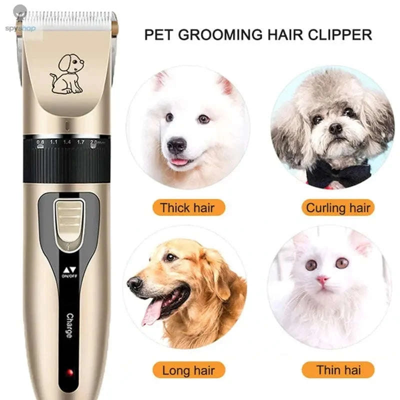 Electric Pet Clipper Grooming Kit – Quiet, Cordless, Precise Trimming-Kit 1 / CHINA