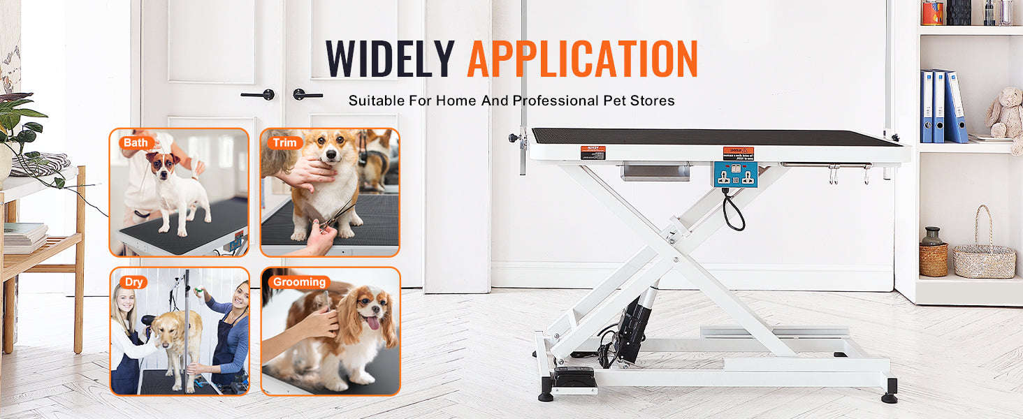 Electric Pet Grooming Table with Adjustable Arm for Large Dogs-50inch / United States