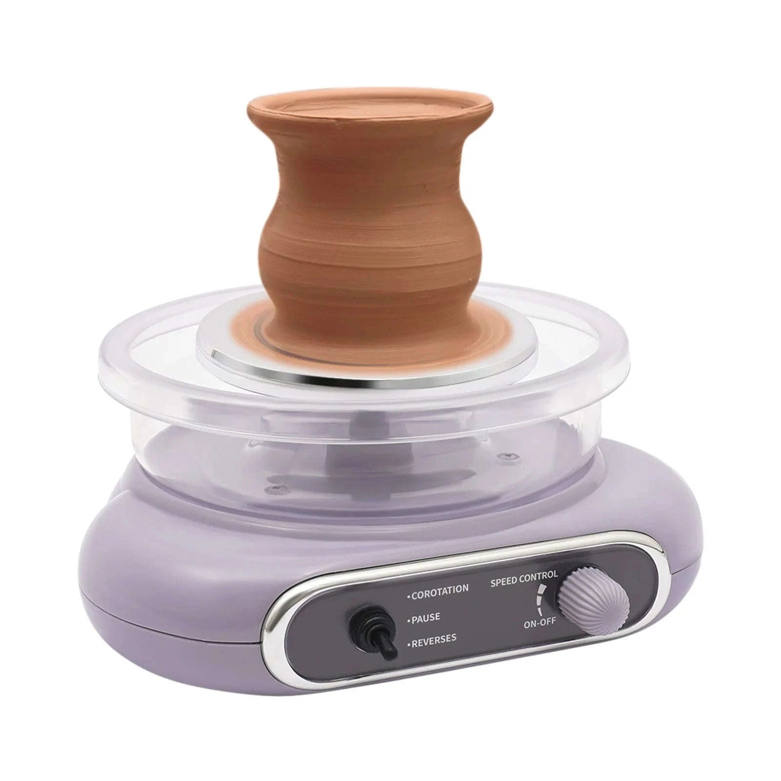 Electric Pottery Wheel Kit with Clay, Tools & 0–200RPM Speed Control-Taro Grey / United States